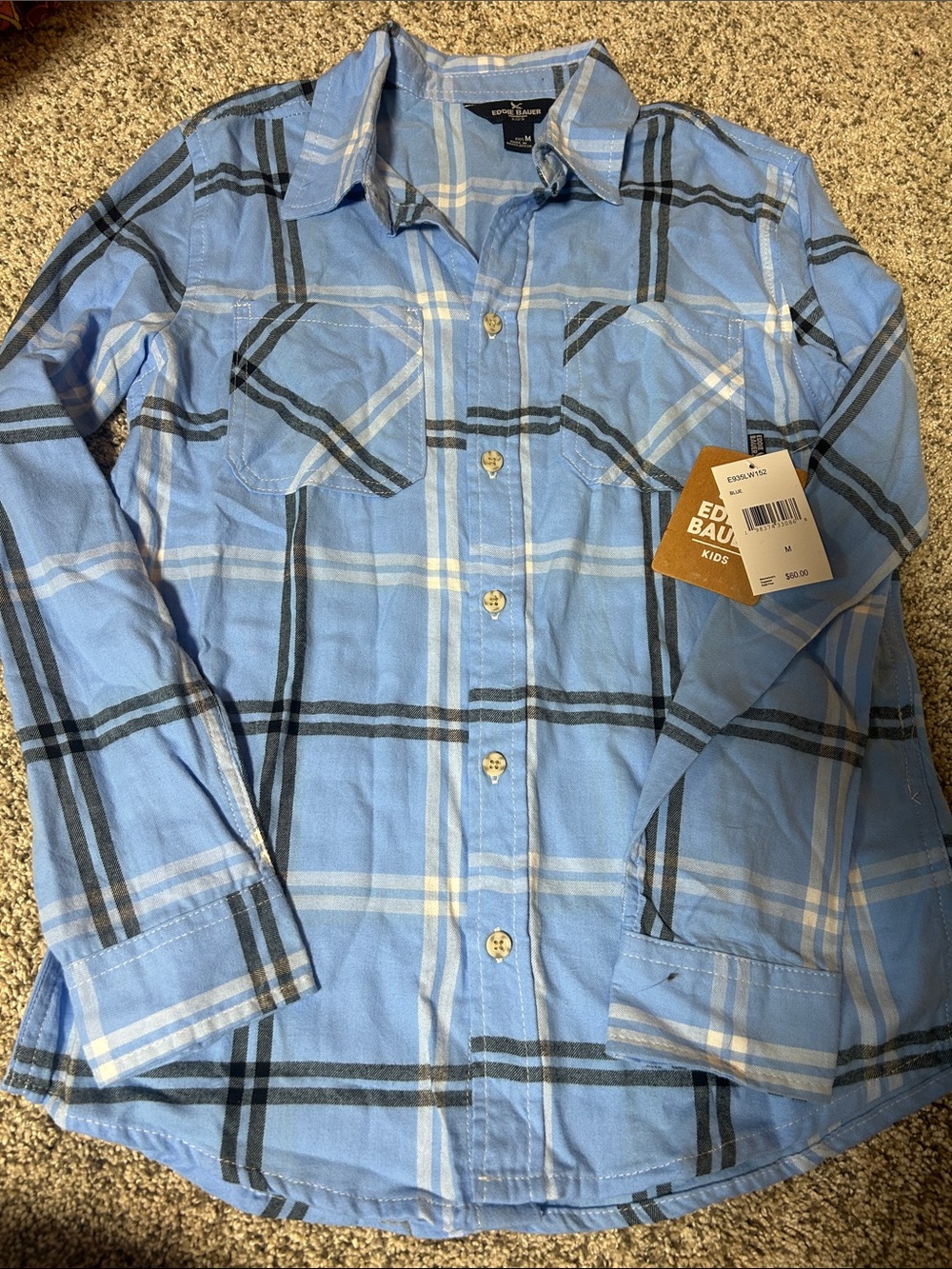 Eddie Bauer Kids Flannel NWT